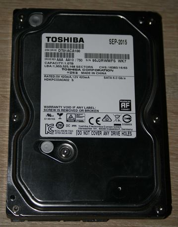 dysk HDD Toshiba DT01ACA100 1TB