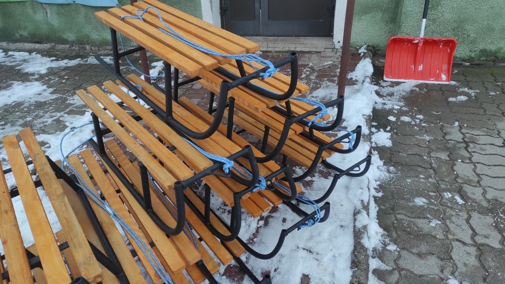 Sanki metalowe Nowe spawane gratis sznurek