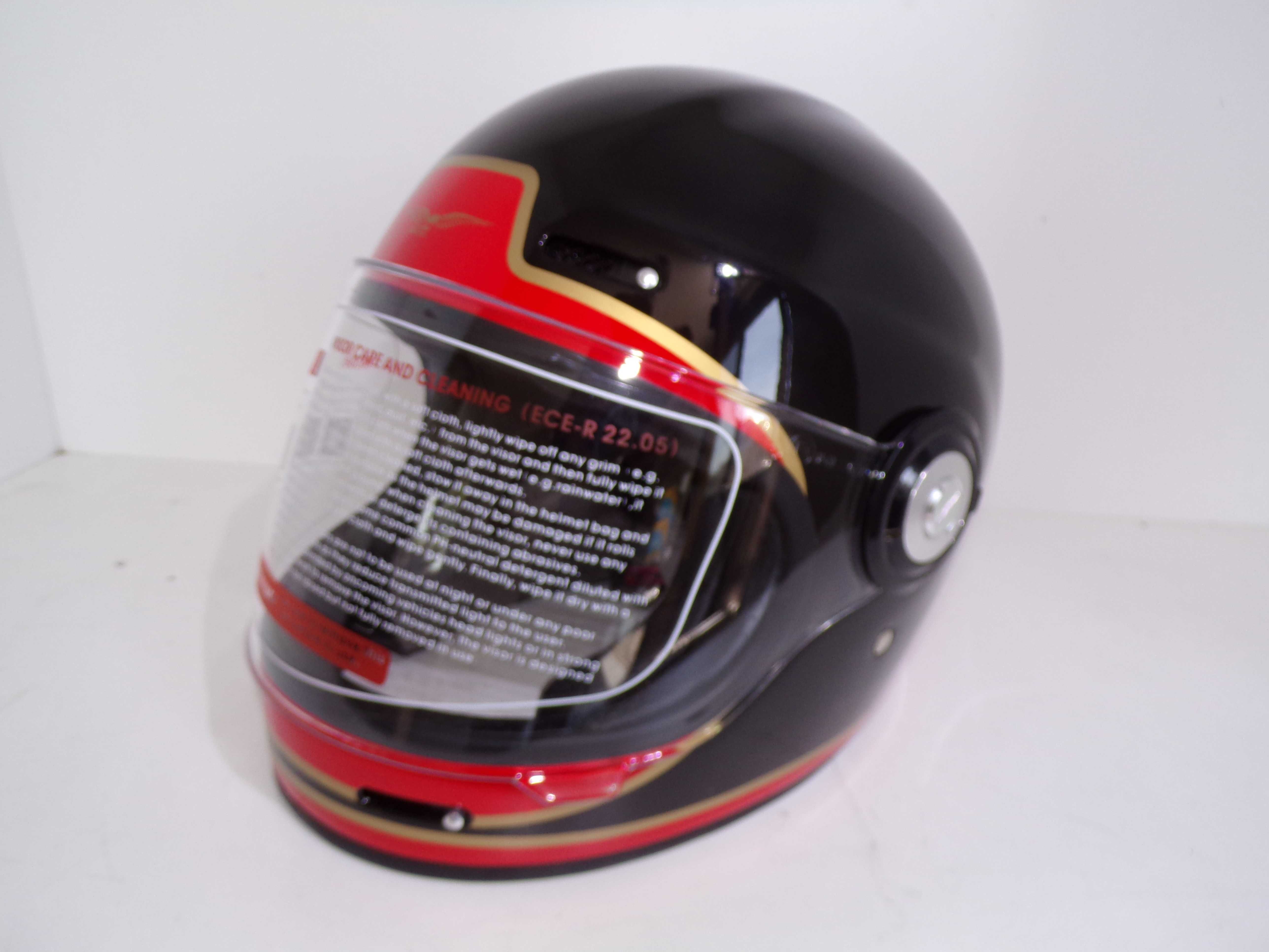 Kask Helmet Moto Guzzi 2 Colors Dark Red roz. L OEM. Limitowany