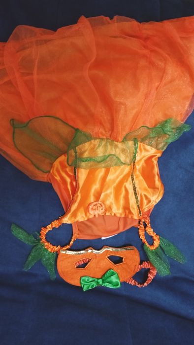 Sukienka dynia. Przebranie na halloween. Strój dynia. Halloween.