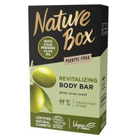 Kostka myjąca do ciała Nature Box Olive Oil z olejem z oliwek - 100g