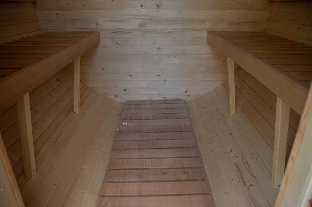 Sauna beczka 1,8m do samodzielnego montażu. Kompletacja FULL