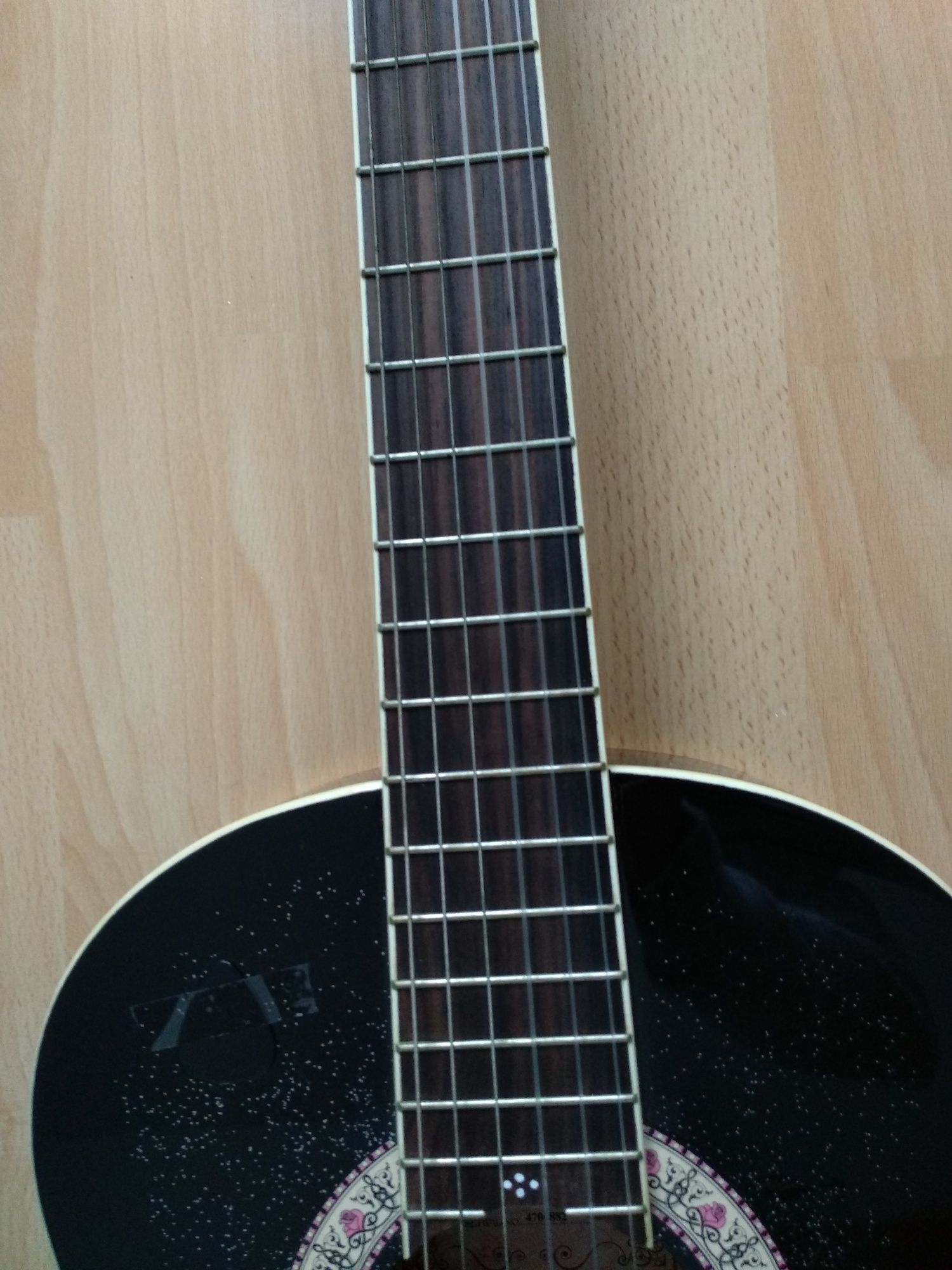 Czarna Mała gitara klasyczna Gypsy Rose GRC-1K-CBK