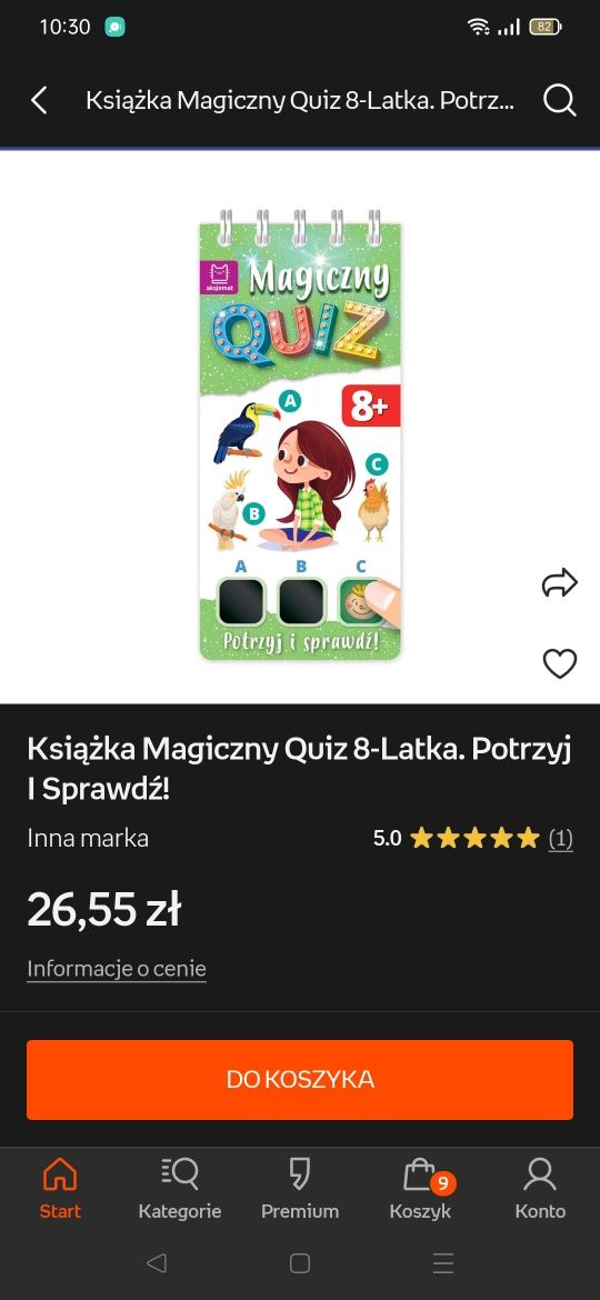 Magiczny quiz 8+ - potrzyj i sprawdź