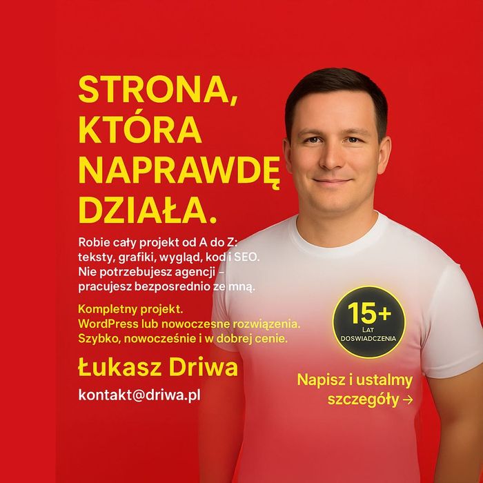Strona internetowa www | Projektowanie, teksty, grafika, WordPress