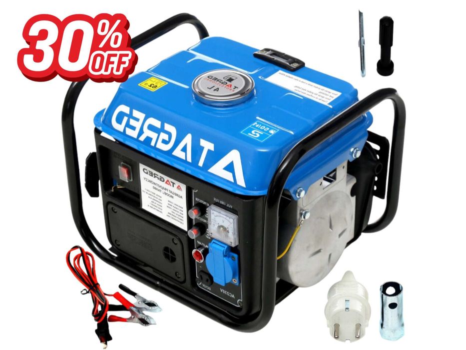 AGREGAT Prądotwórczy Generator Prądu Solidny cichy 1550W 2KM - OKAZJA