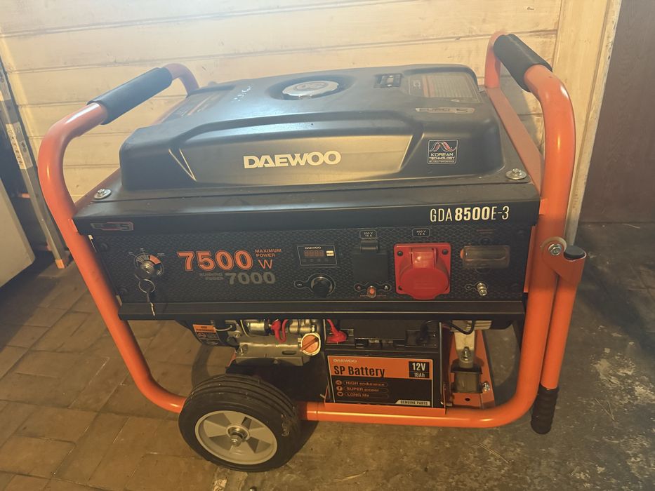 Agregat prądotwórczy Daewoo GDA 8500E-3 - 7.5kW - GWARANCJA