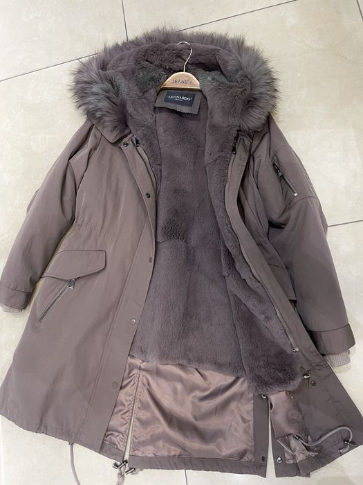 Зимова куртка /парка з натуральним хутром, XS/S,  !