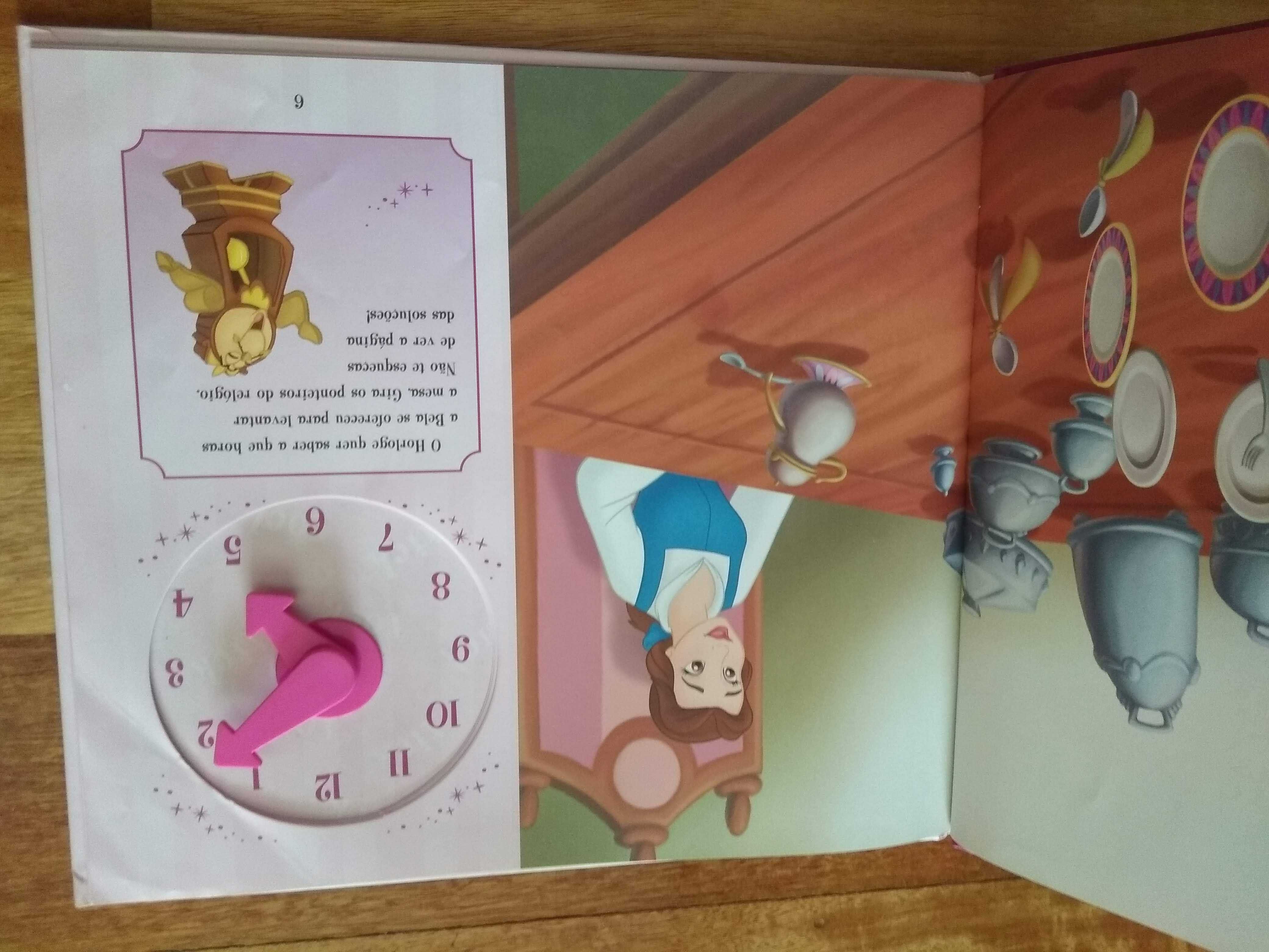 Livro "Aprende as horas com a Bela - Disney"