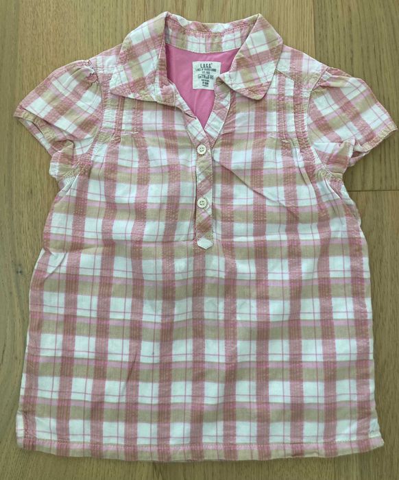 Koszulka z krótkim rękawem kratka H&M r. 116