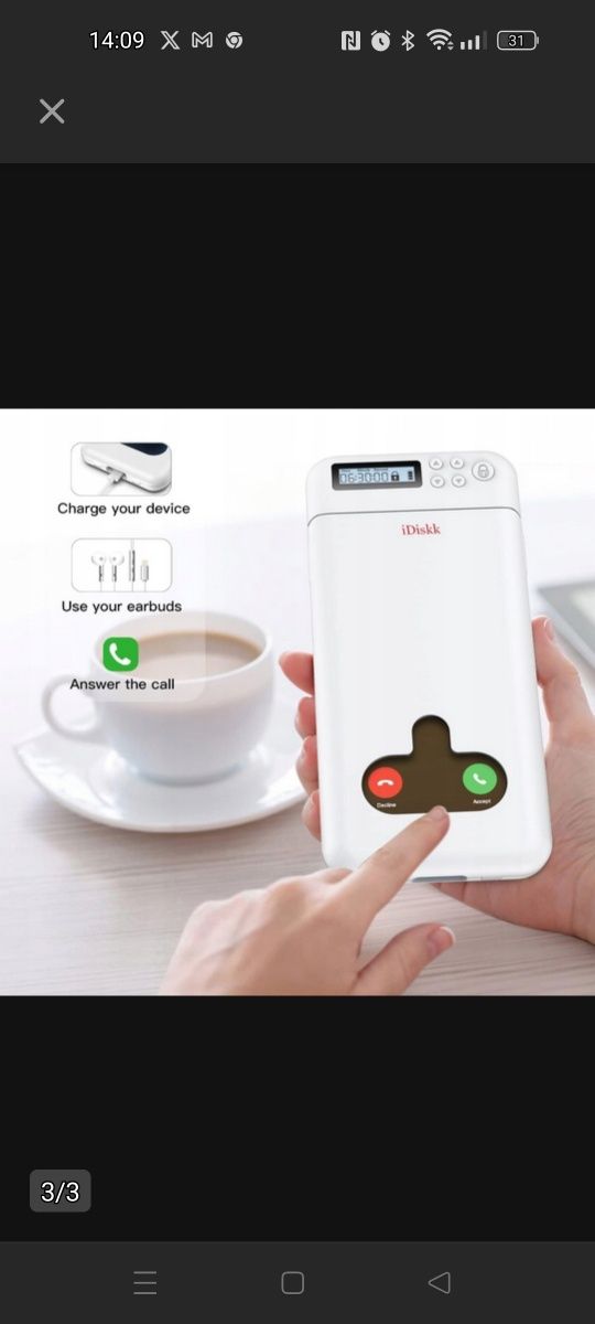 iDiskk Blokada telefonu komórkowego z timerem do iPhone'a, Android