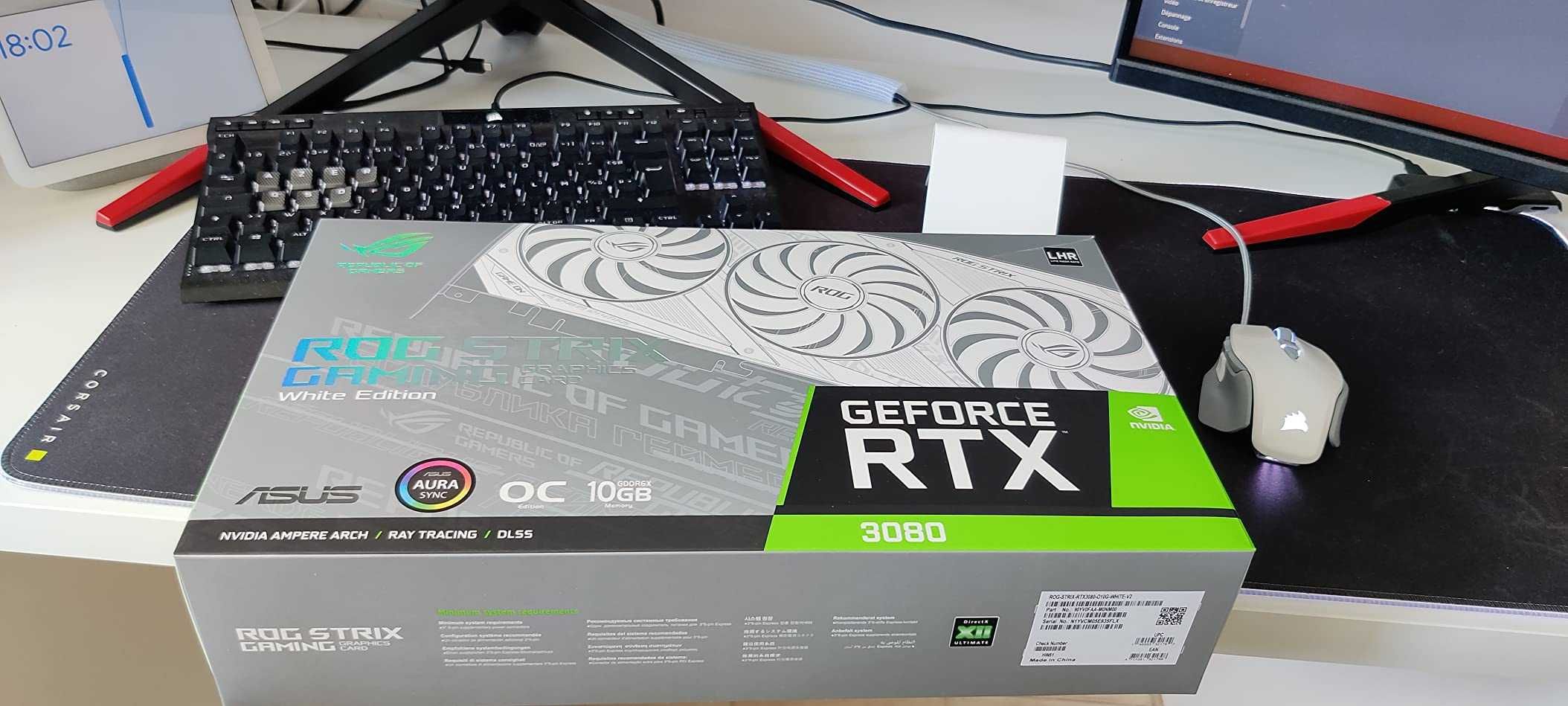 asus  geforce RTX3080 ROG STRIX OC White 10Gb