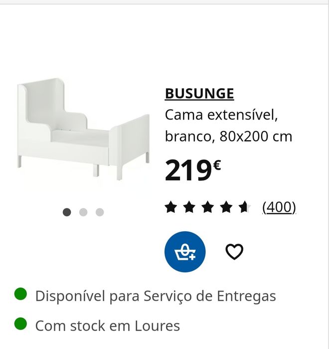 Cama ikea extensível