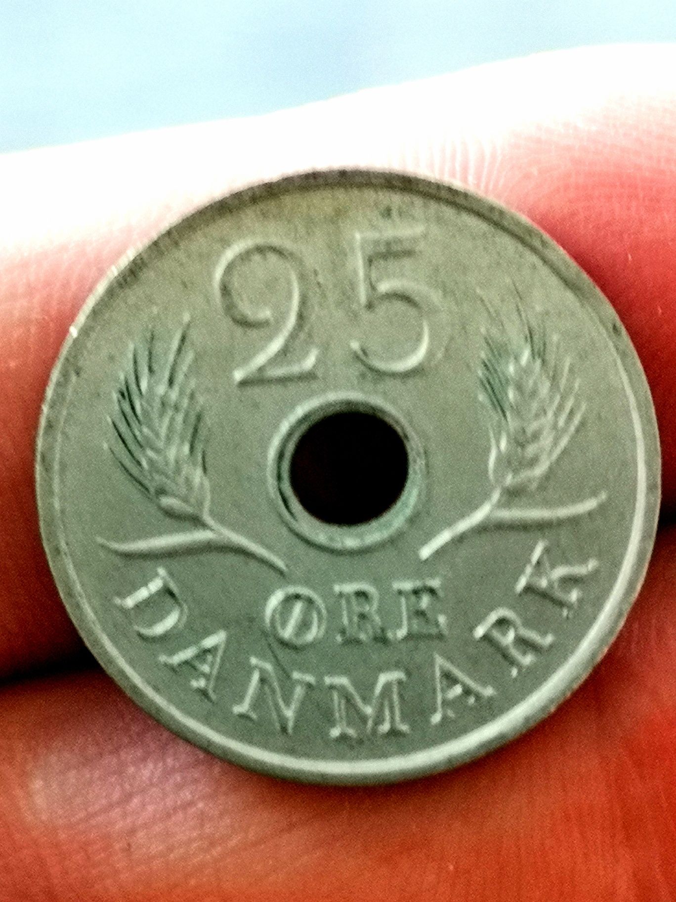 Moneta 25 ore Dania 1969r