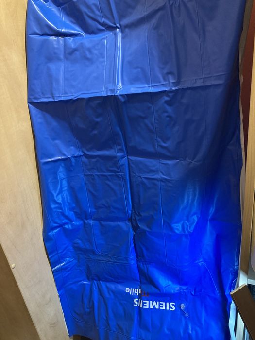 Materac pompowany pojedynczy 1-psobowy gumowy