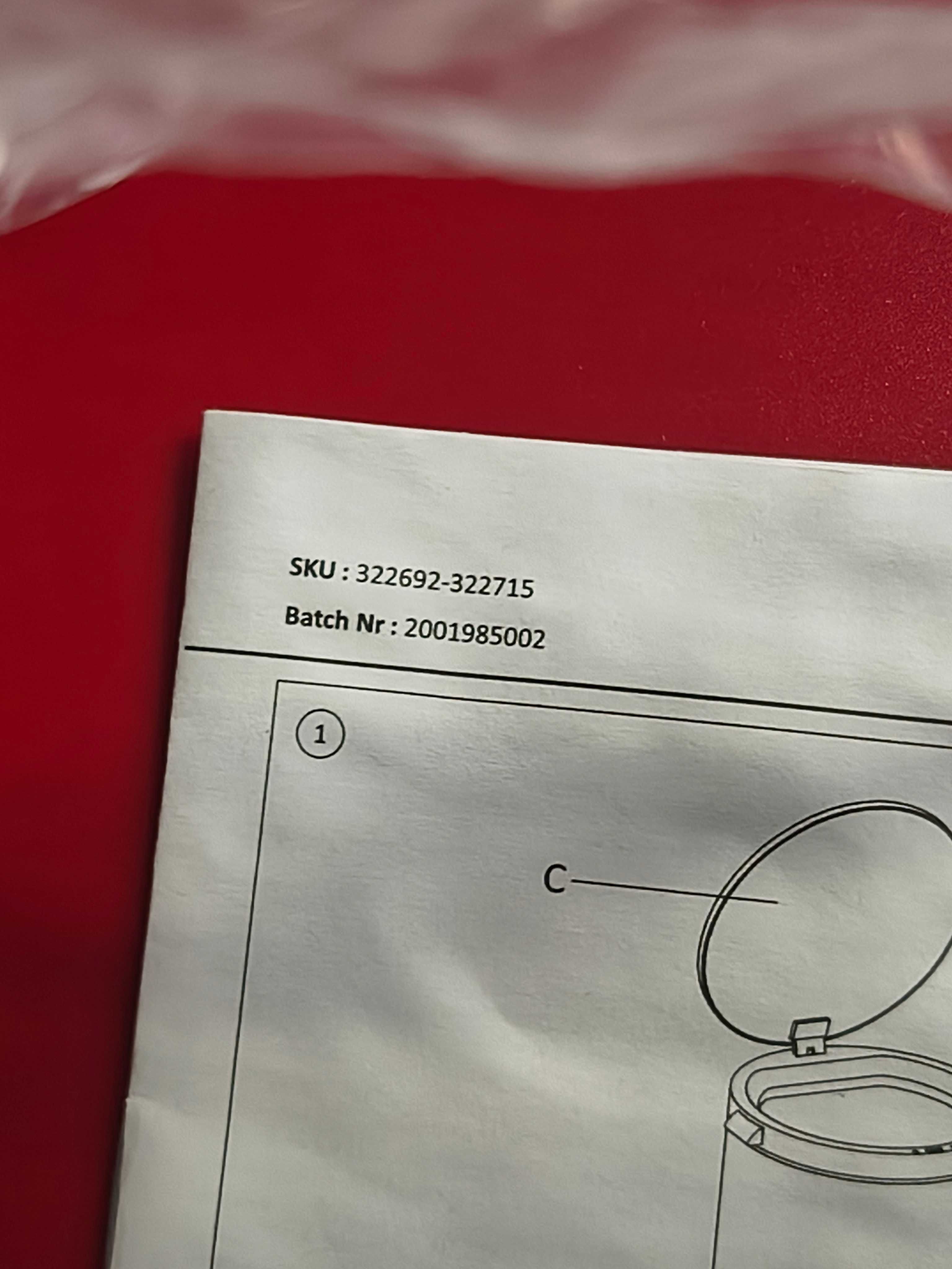 Kosz na śmieci automatyczny VidaXL nowy