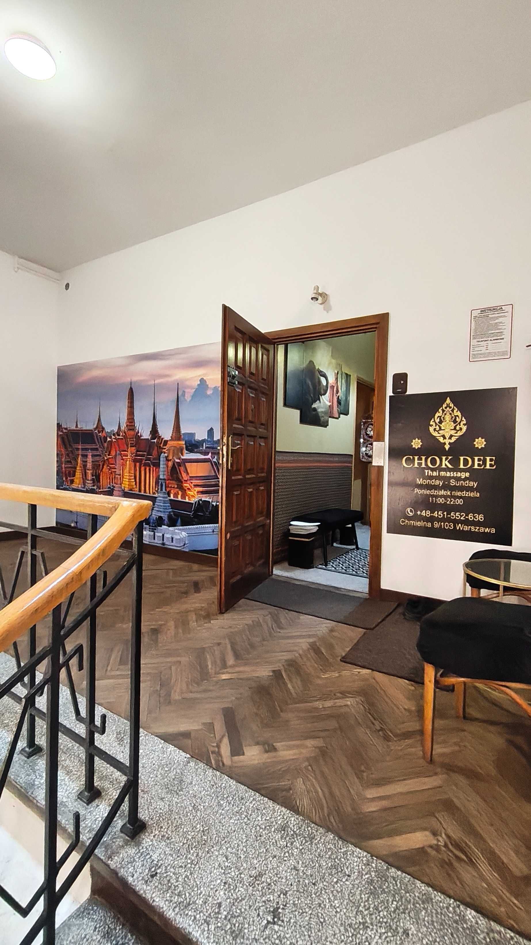 Na sprzedaż: Działający salon masażu tajskiego – Warszawa, Chmielna