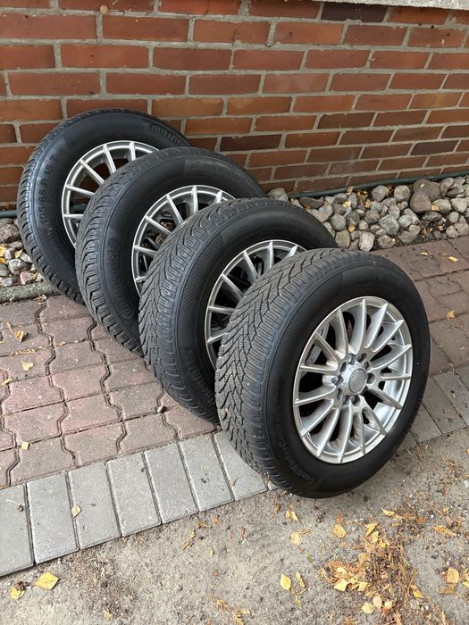 Komplet kół zimowych 15  Continental Alu 195/65R15 4x alu