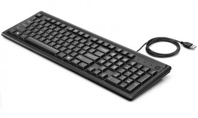 Teclado HP 100 USB Preto