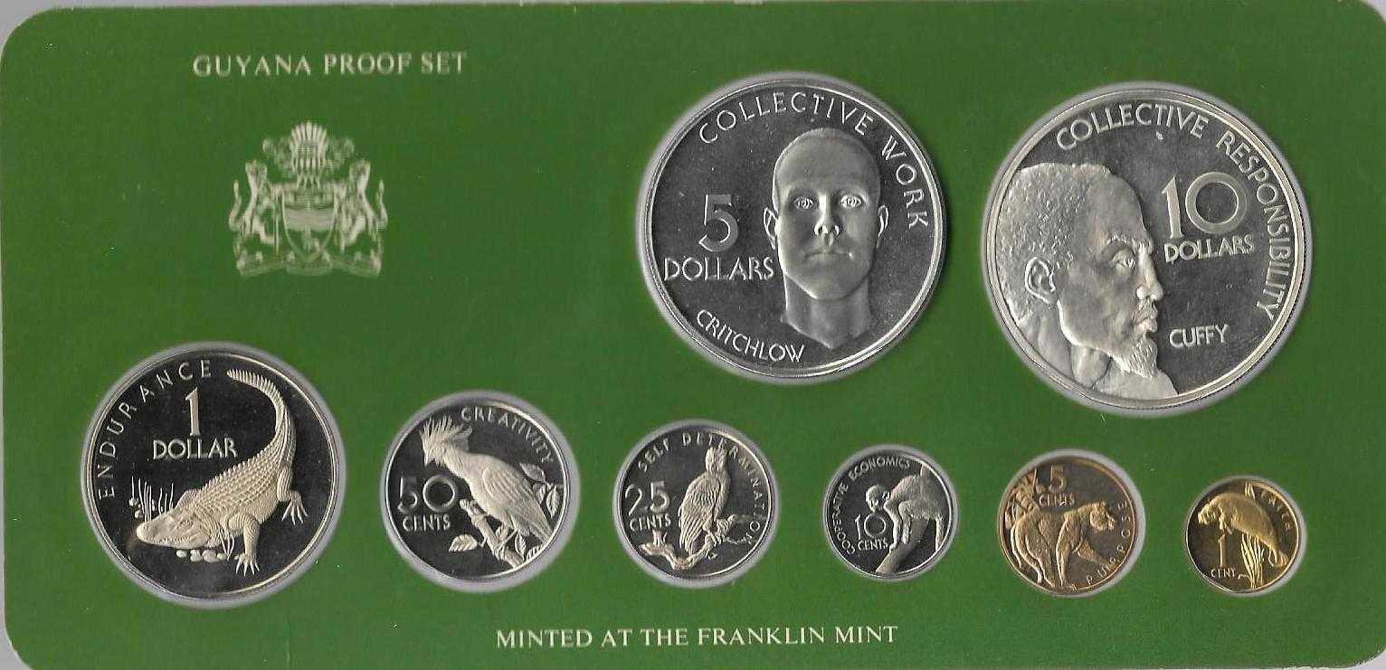 Guiana - - - "10º Aniversário da Independência" - - - - - Moedas