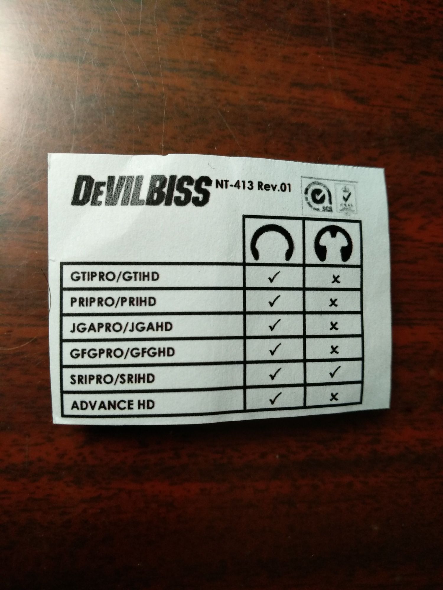 devilbiss, ремкомплект GTI 428 K 5