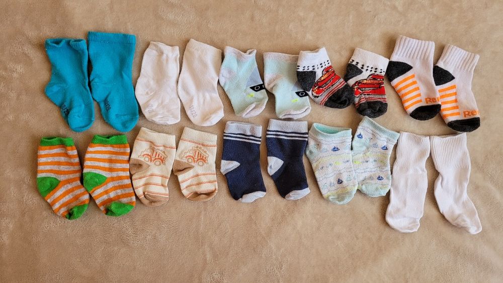 10 x skarpetki chłopięce  niemowlęce rozmiar 18-20
