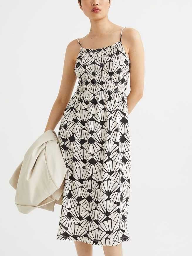 H&M Nowa sukienka na ramiączkach z nadrukiem
