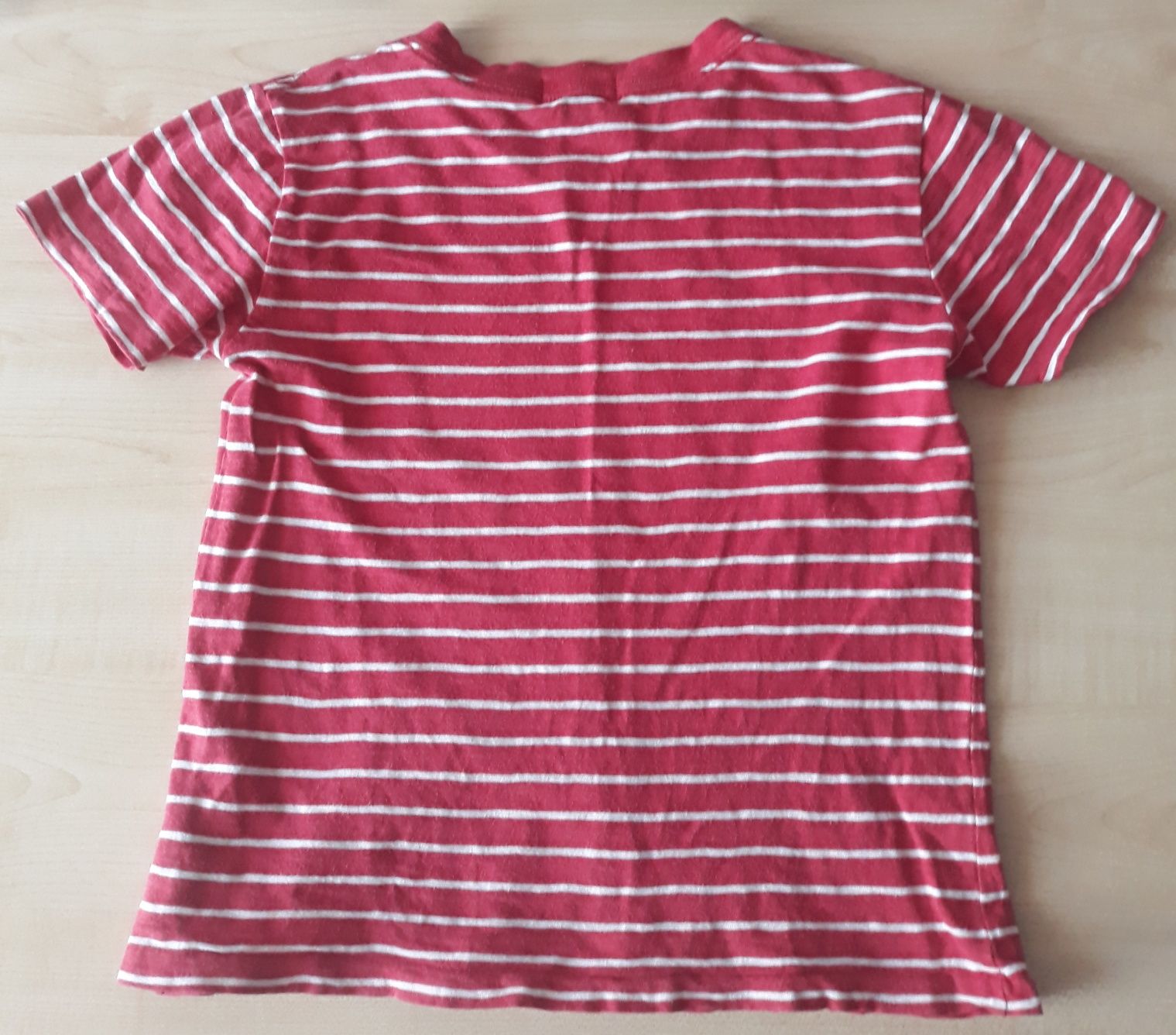 Polo Ralph Lauren koszulka kr.rękaw Czerwona w paseczki 116cm