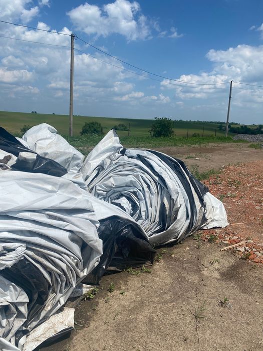 Плівка бу  (рукав зерновий, тент, брезент) для накриття зерна і сіна