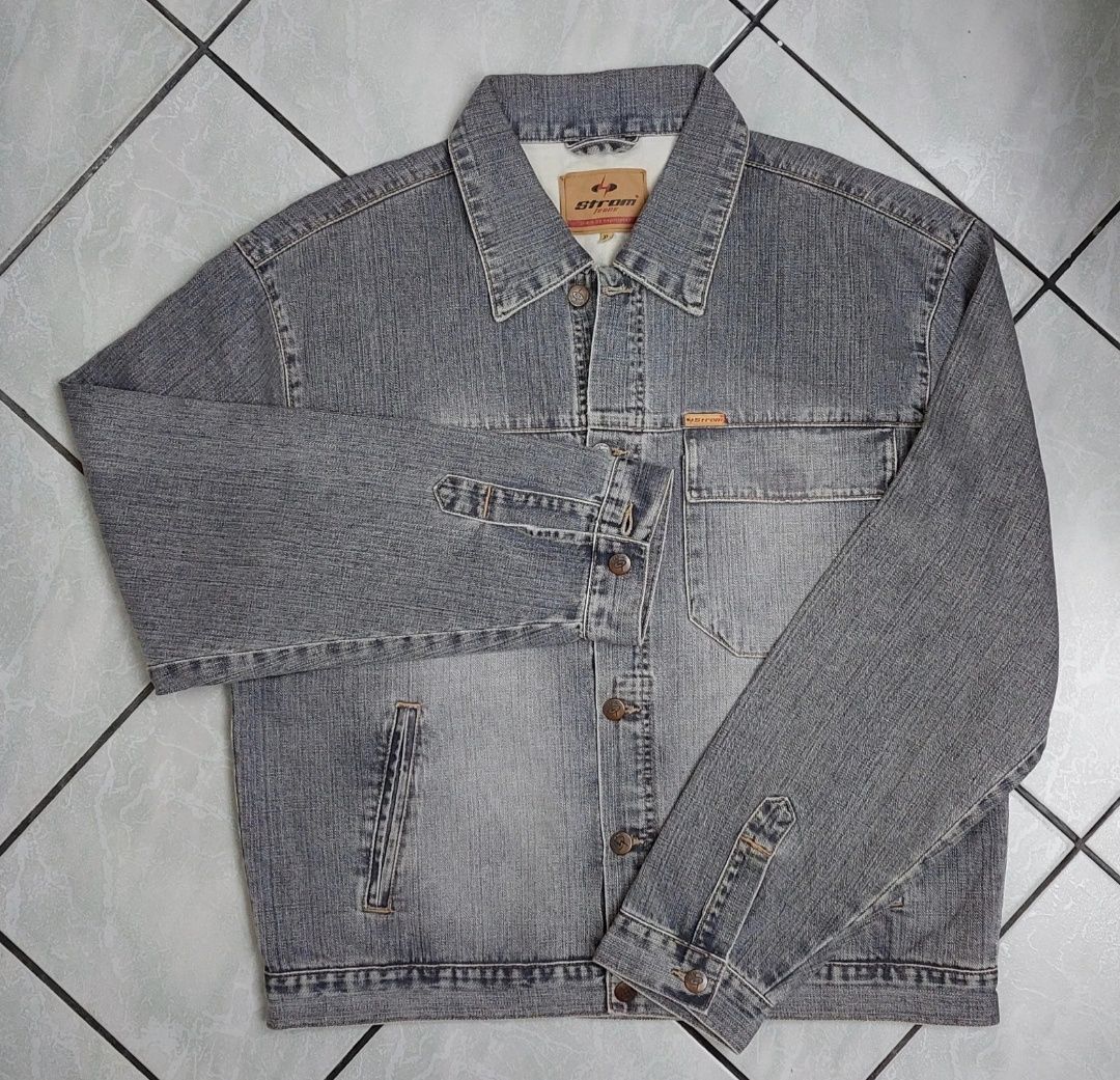 Kurtka męska jeansowa baggy vintage edgy opium alternative aesthetic