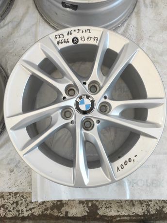 523 Felgi aluminiowe ORYGINAŁ BMW R 16 5x112 otwór 66,6 Bardzo Ładne