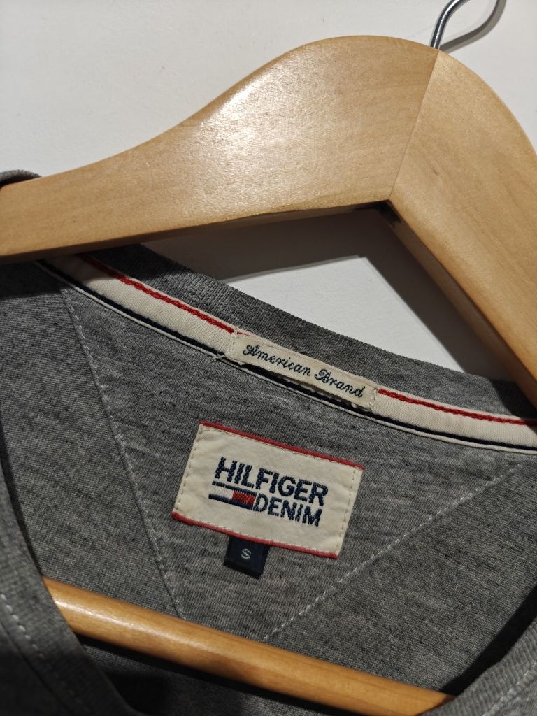 Tommy Hilfiger t-shirt koszulka sportowa męska logowana S
