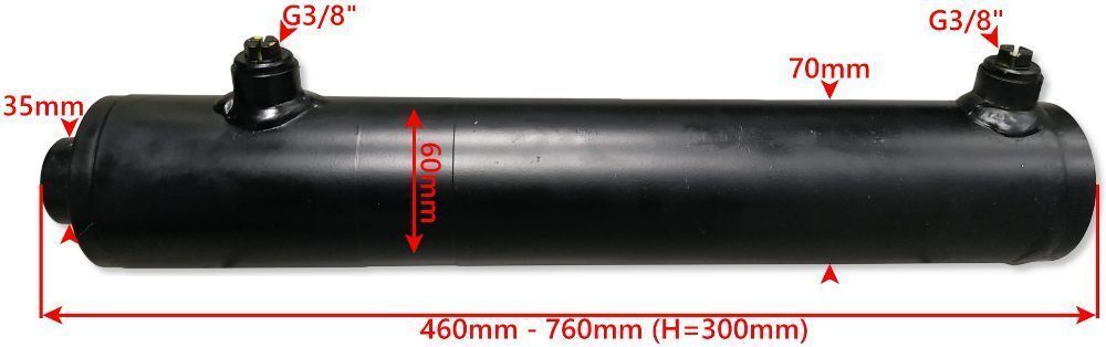 Siłownik Hydrauliczny SMTG 60x35 SKOK 300 2-STR [2092]