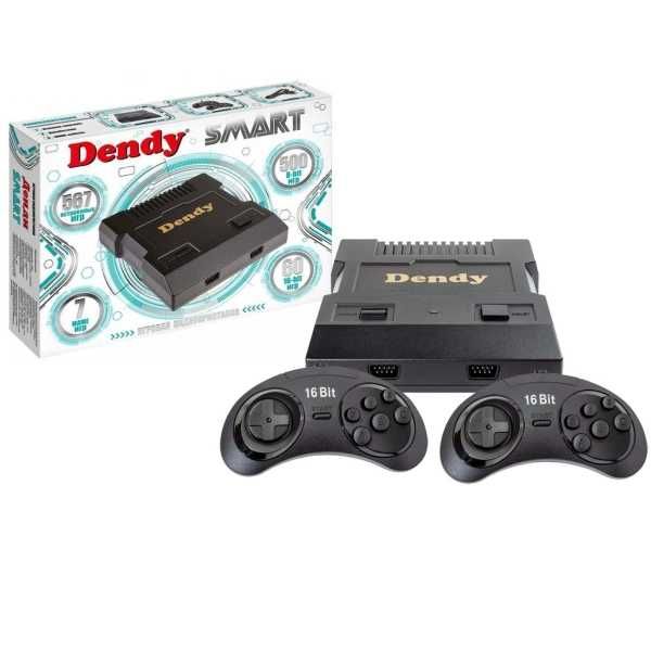 Игровая приставка 8 bit + 16 bit Dendy Smart HDMI (567 игр)