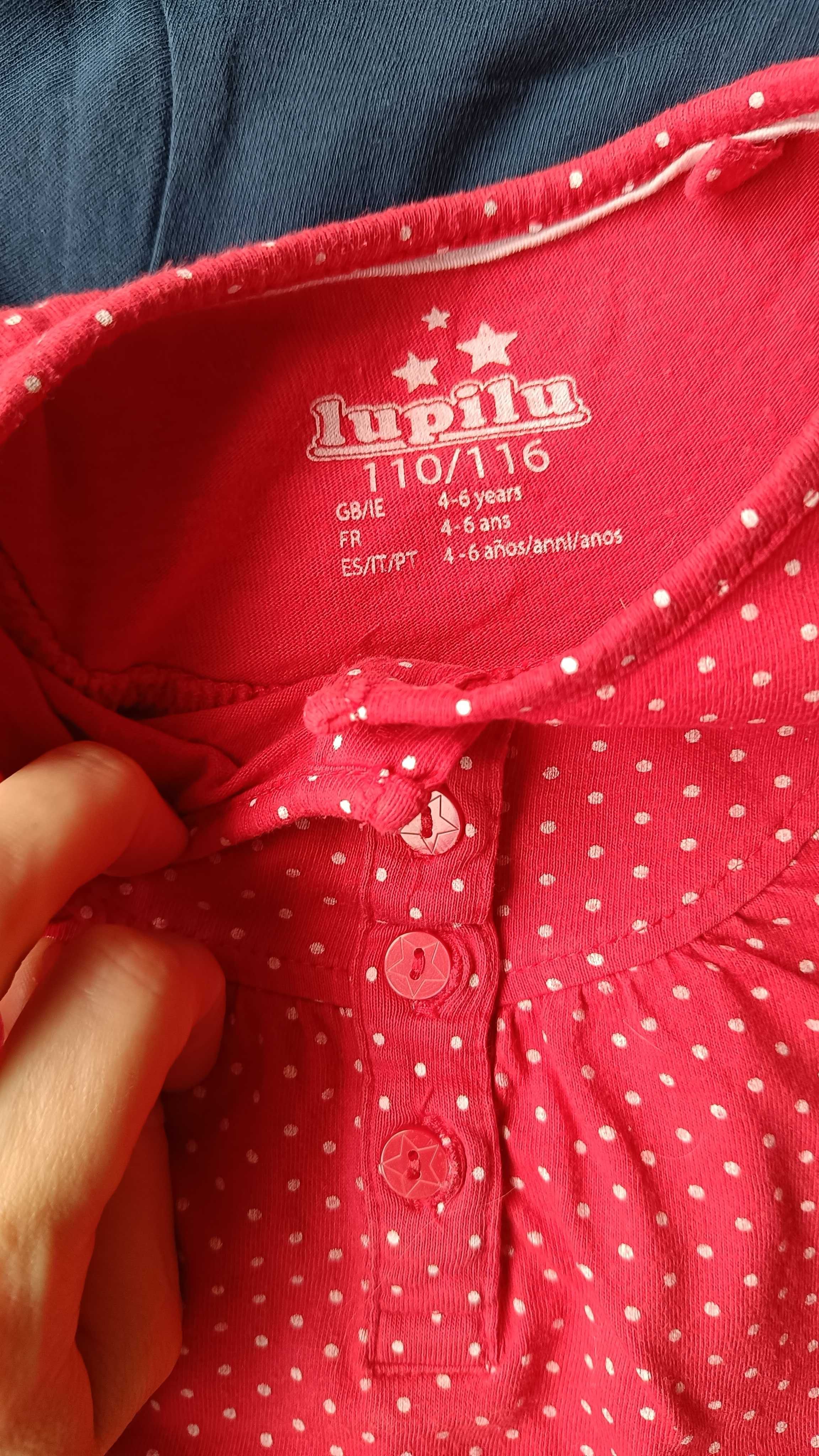 Bluzeczki z długim rękawem Lupilu 110/116 3szt