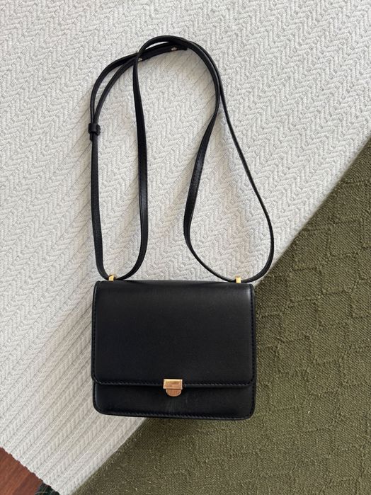 Сумка жіноча чорна базова massimo dutti
