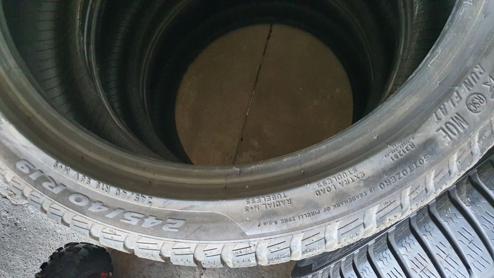 Komplet opon zimowych 19 "tył 275 35 przód 245 40 Pirelli run flat