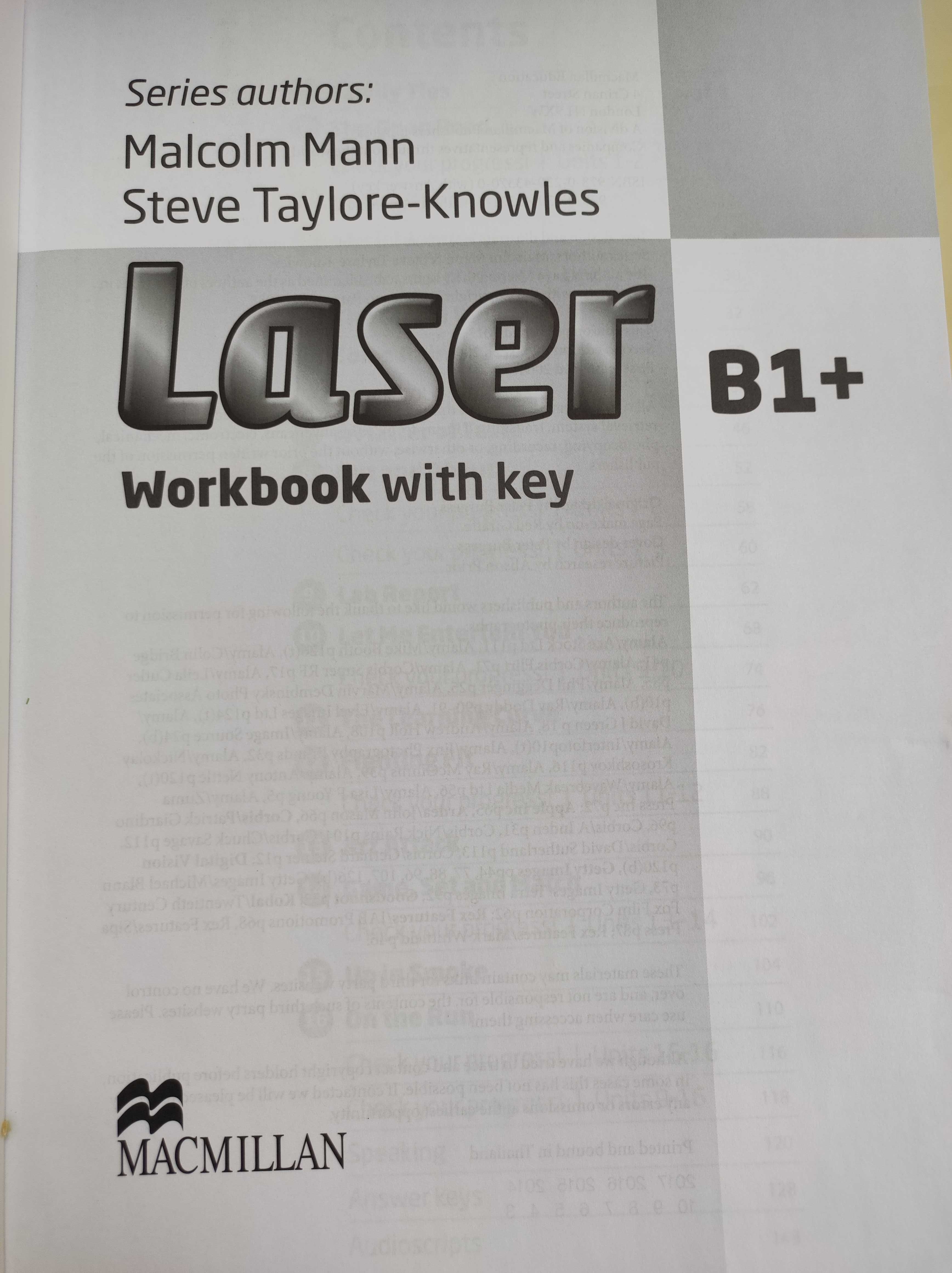 Зошити НОВІ Lazer B1+ Student's Book, Workbook with key