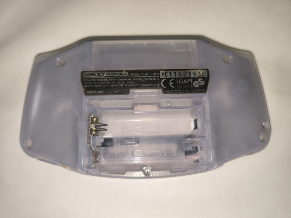 Shell / capa original glaciar de gameboy advance da Nintendo