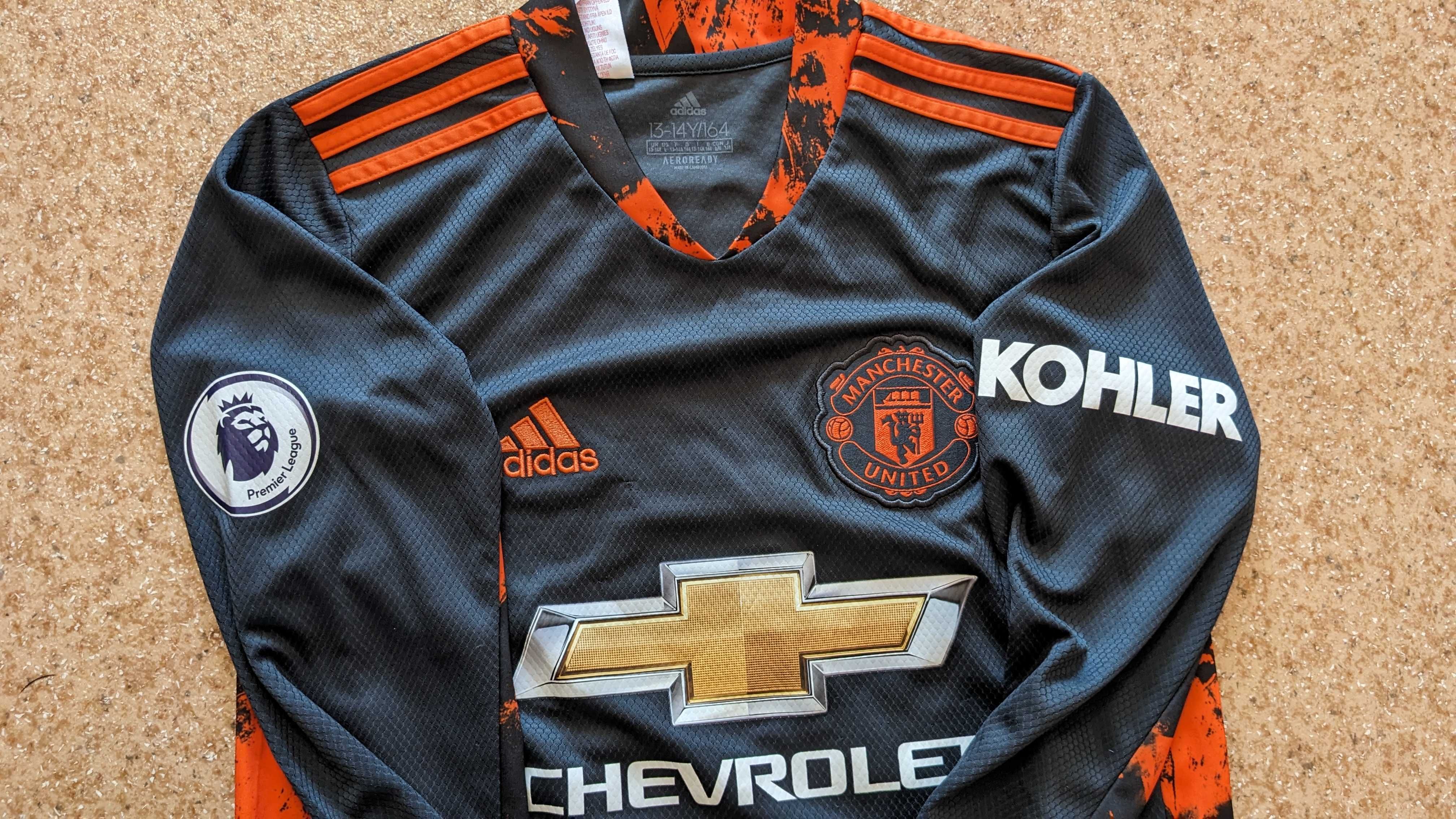 Детская футболка Adidas Manchester United 20/21. 13-14 лет