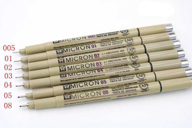 Набір Лінерів Sakura PIGMA Micron 7 шт (чорні)