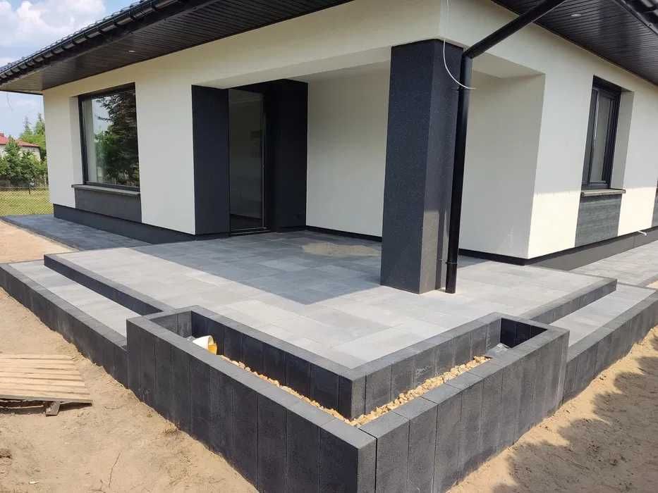 Układanie kostki brukowej i ogrodzenia frontowe,joniec,panelowe,tarasy