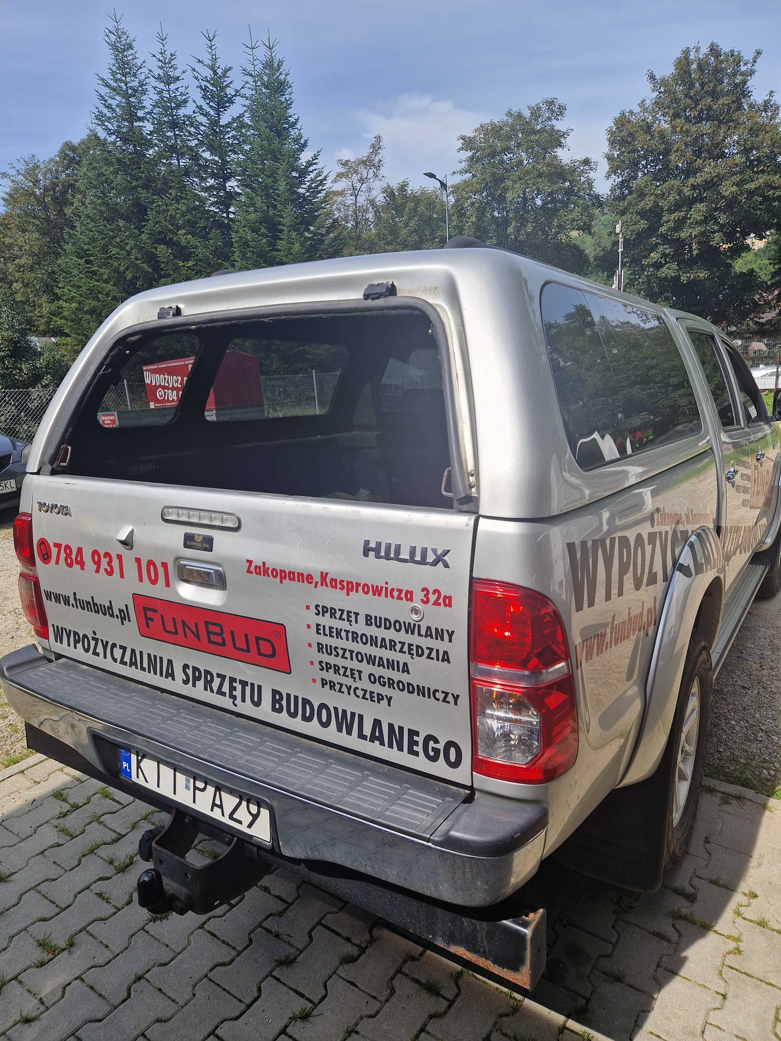 zabudowa paki hardtop Toyota Hilux, zabudowa pickup VII doublecab - be