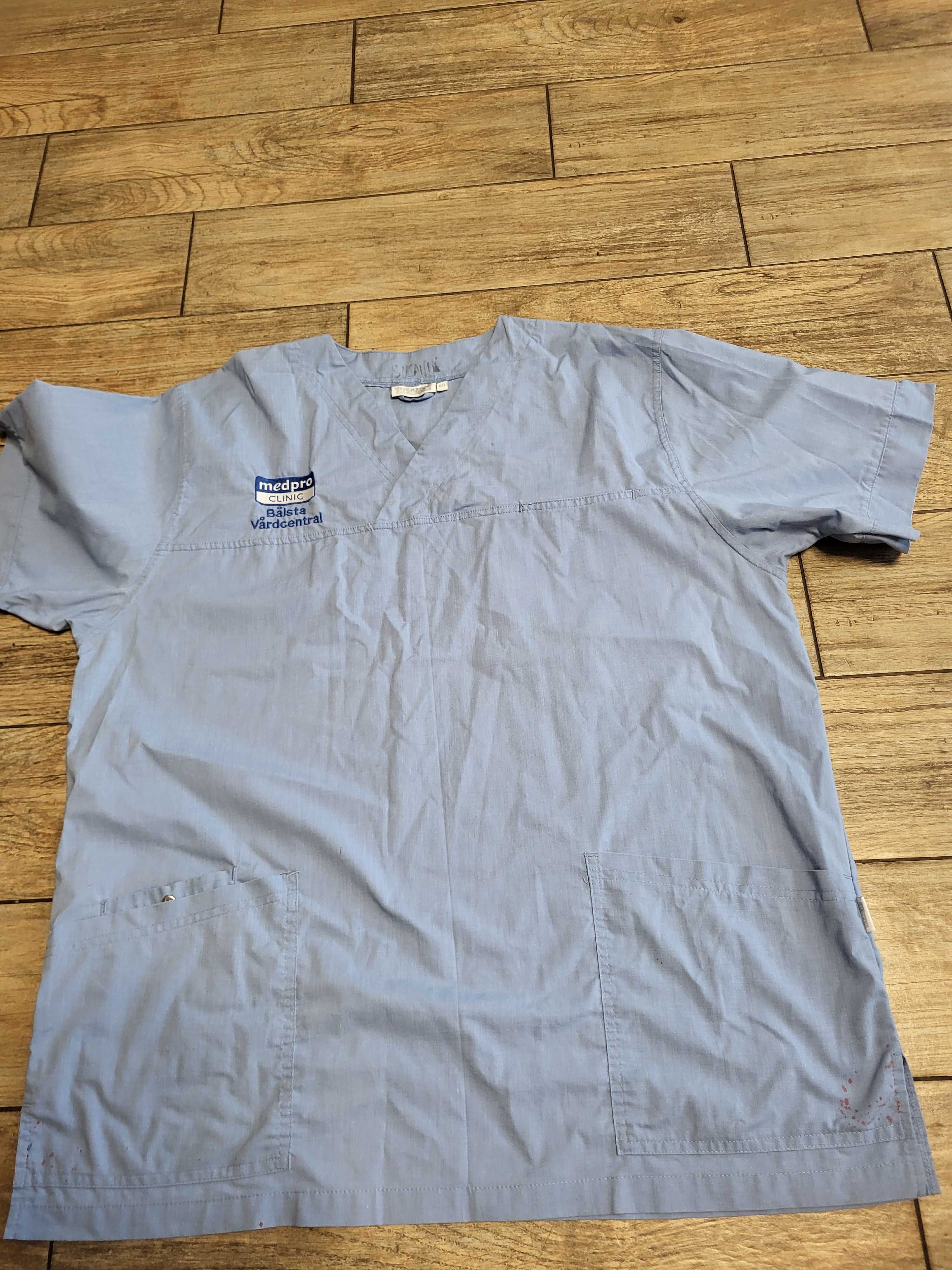 Bluza medyczna niebieska