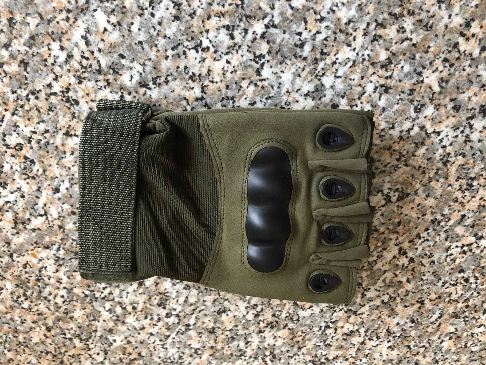 Армейские перчатки без пальцев Combat ОЛива
