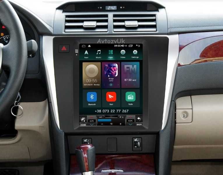 Магнитола CAMRY 55 USA Toyota 40 50 70 2 din CarPlay Кемри Android 14