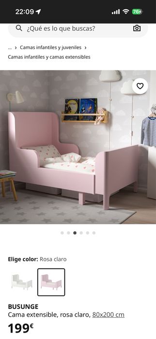 Camas extensiveis / solteiro rosa , ikea