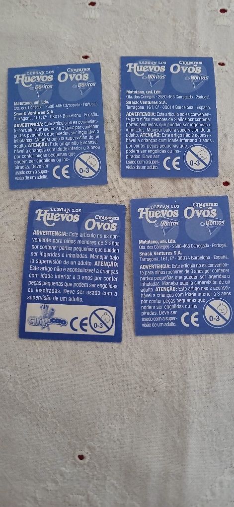 Cromos ovos Doritos, da Matutano