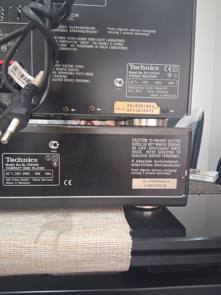 Technics amplituner i  cd