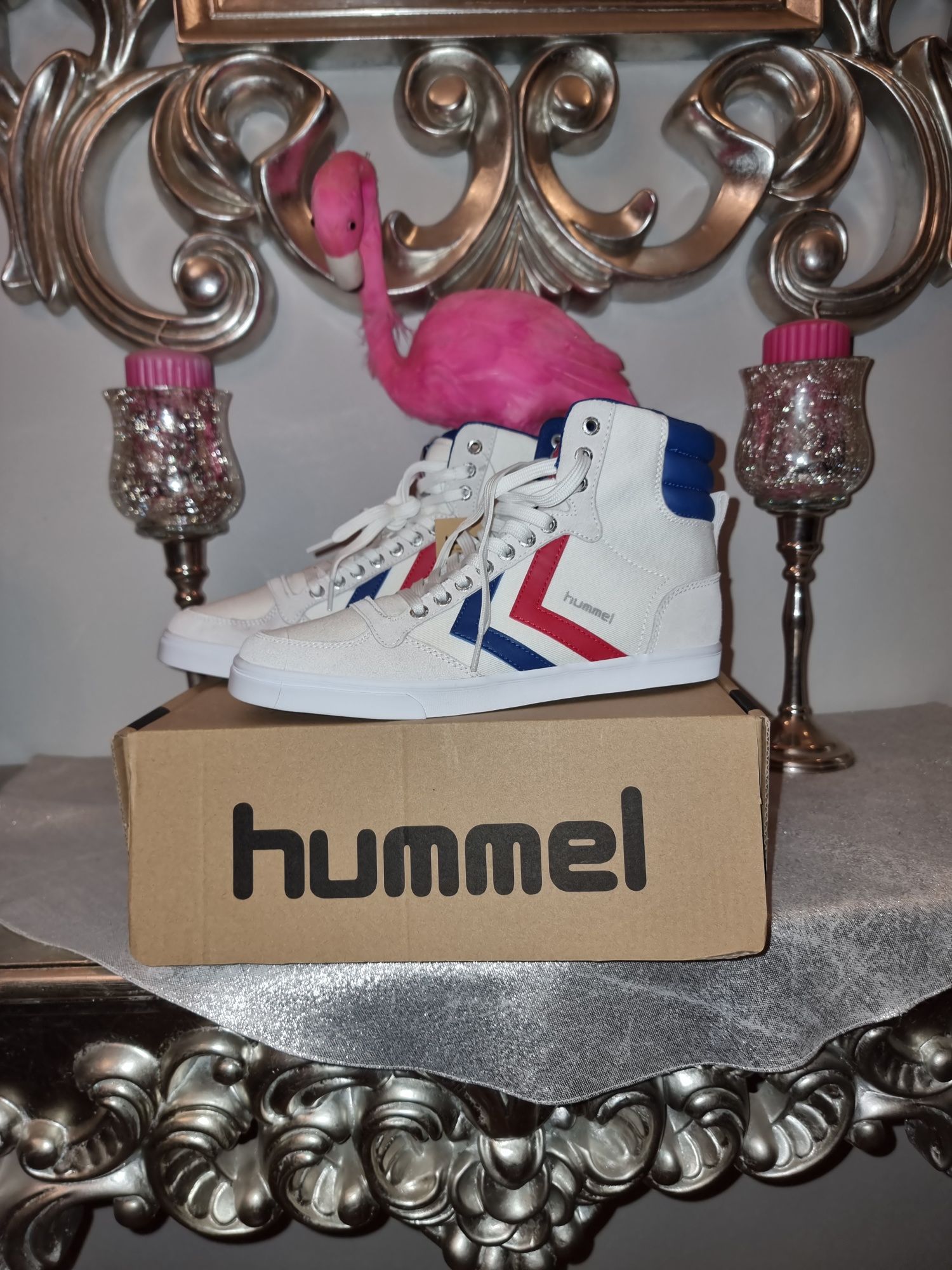 Sneakersy wysokie HUMMEL skóra i materiał r 37 nowe